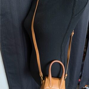 Jacquemus Tan Mini Leather Crossbody Bag